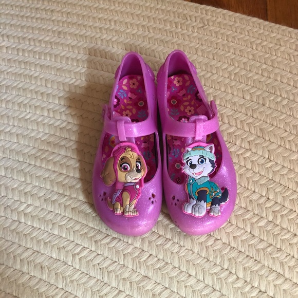paw patrol jelly shoes